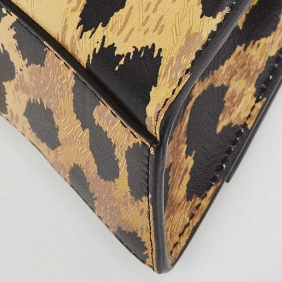 Balenciaga Leopard Print Smooth Leather Hourglass XS Top Handle Bag - Picture 5 of 10